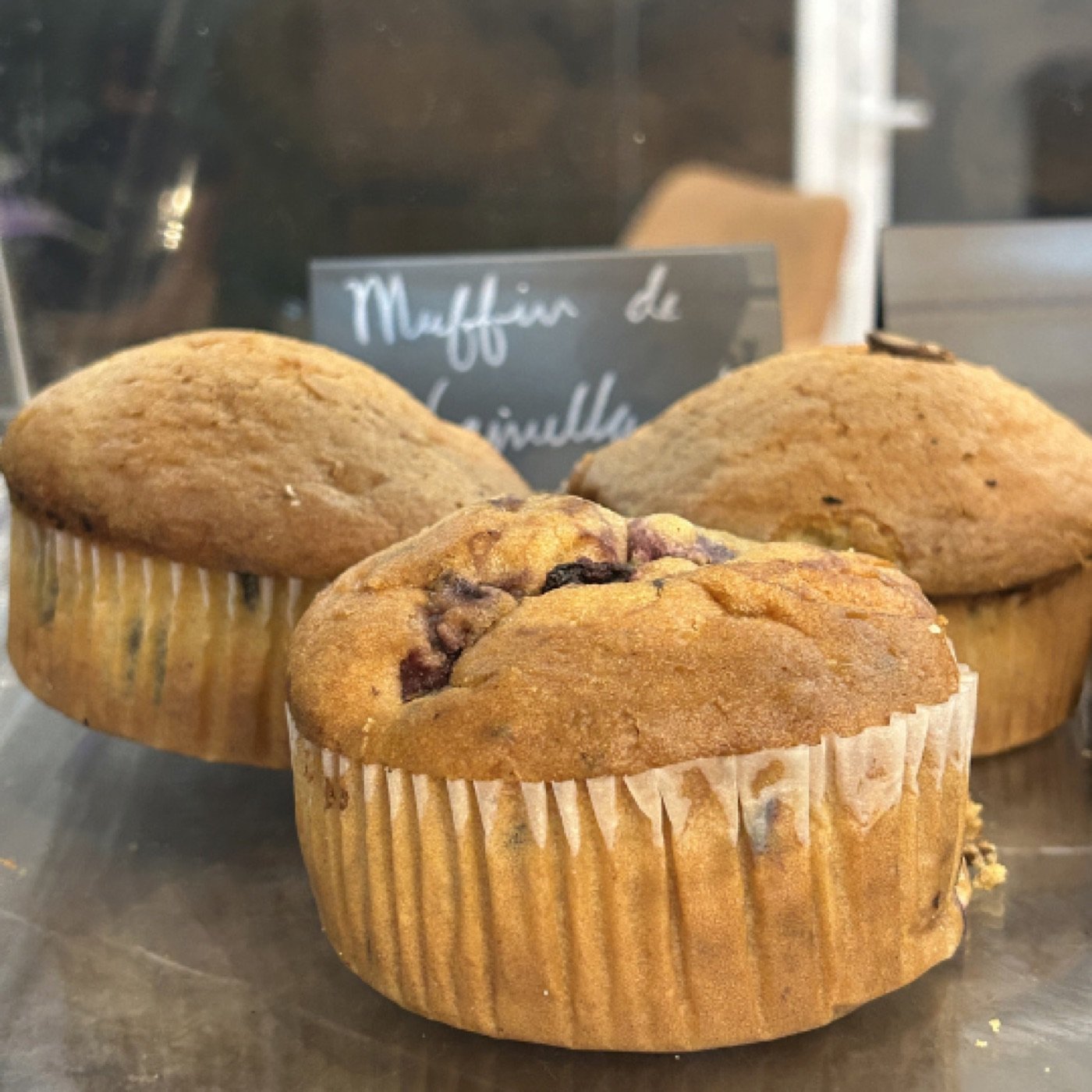 Muffins recién horneados